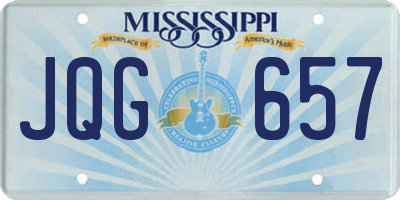 MS license plate JQG657