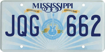 MS license plate JQG662