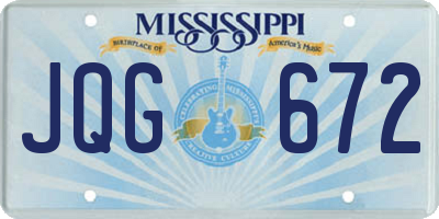 MS license plate JQG672