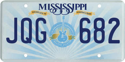 MS license plate JQG682