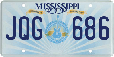 MS license plate JQG686