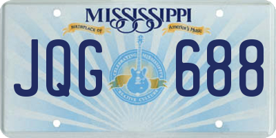 MS license plate JQG688