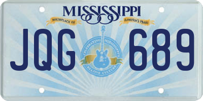 MS license plate JQG689