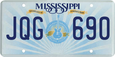 MS license plate JQG690