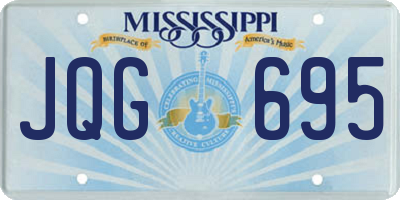 MS license plate JQG695