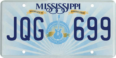 MS license plate JQG699