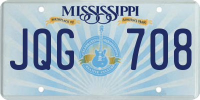 MS license plate JQG708