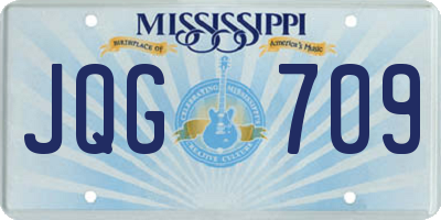 MS license plate JQG709