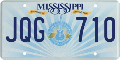 MS license plate JQG710