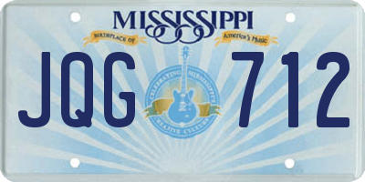 MS license plate JQG712