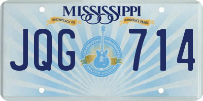 MS license plate JQG714