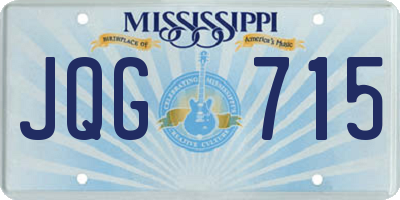 MS license plate JQG715
