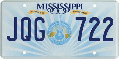 MS license plate JQG722