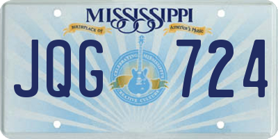 MS license plate JQG724