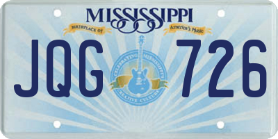 MS license plate JQG726