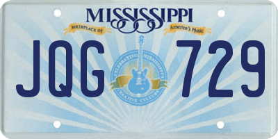 MS license plate JQG729