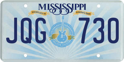 MS license plate JQG730
