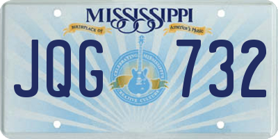 MS license plate JQG732