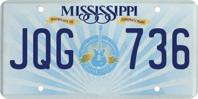 MS license plate JQG736