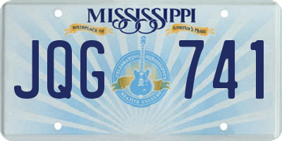 MS license plate JQG741