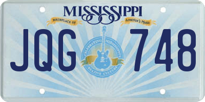 MS license plate JQG748