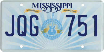 MS license plate JQG751