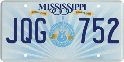 MS license plate JQG752