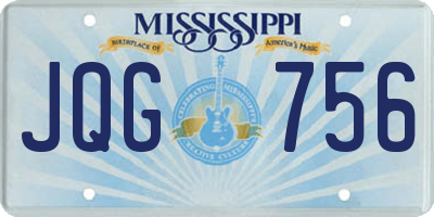 MS license plate JQG756