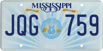 MS license plate JQG759