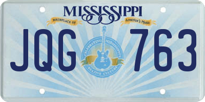 MS license plate JQG763