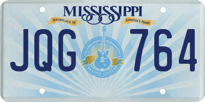 MS license plate JQG764