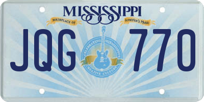 MS license plate JQG770