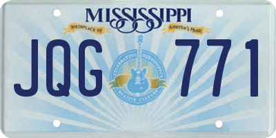 MS license plate JQG771