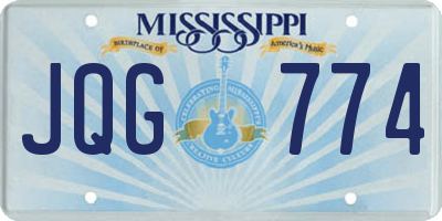 MS license plate JQG774