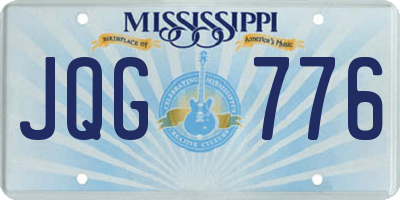 MS license plate JQG776