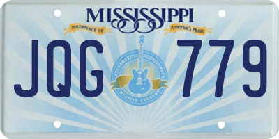 MS license plate JQG779