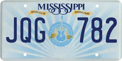 MS license plate JQG782