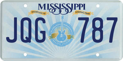 MS license plate JQG787