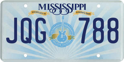 MS license plate JQG788