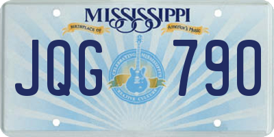 MS license plate JQG790