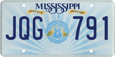 MS license plate JQG791