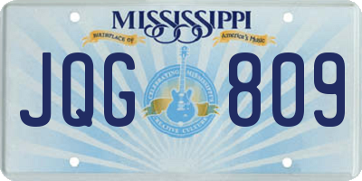 MS license plate JQG809