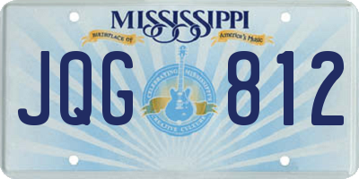 MS license plate JQG812