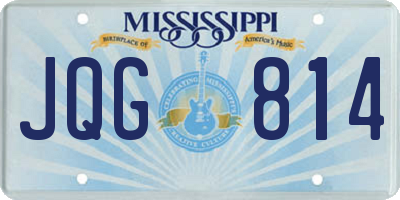 MS license plate JQG814