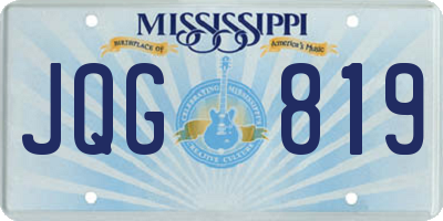 MS license plate JQG819