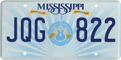 MS license plate JQG822