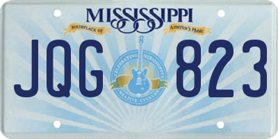 MS license plate JQG823