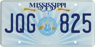 MS license plate JQG825