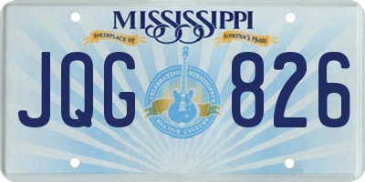 MS license plate JQG826