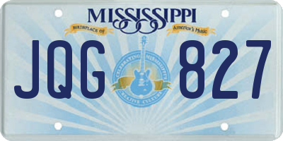 MS license plate JQG827